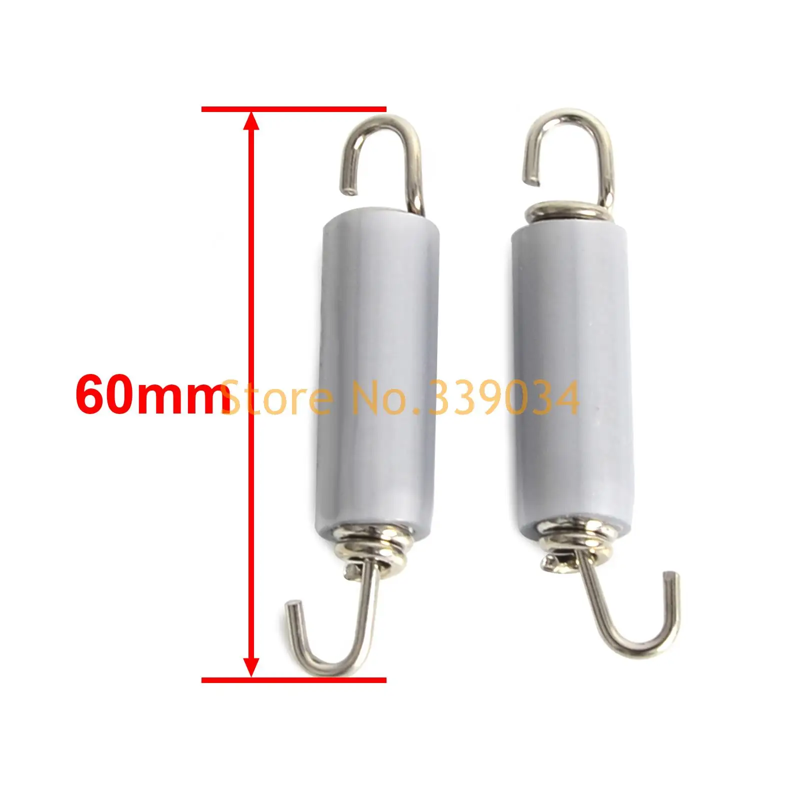 Универсальный 60 мм мотоцикл выхлопной пружины трубы глушитель поворотный