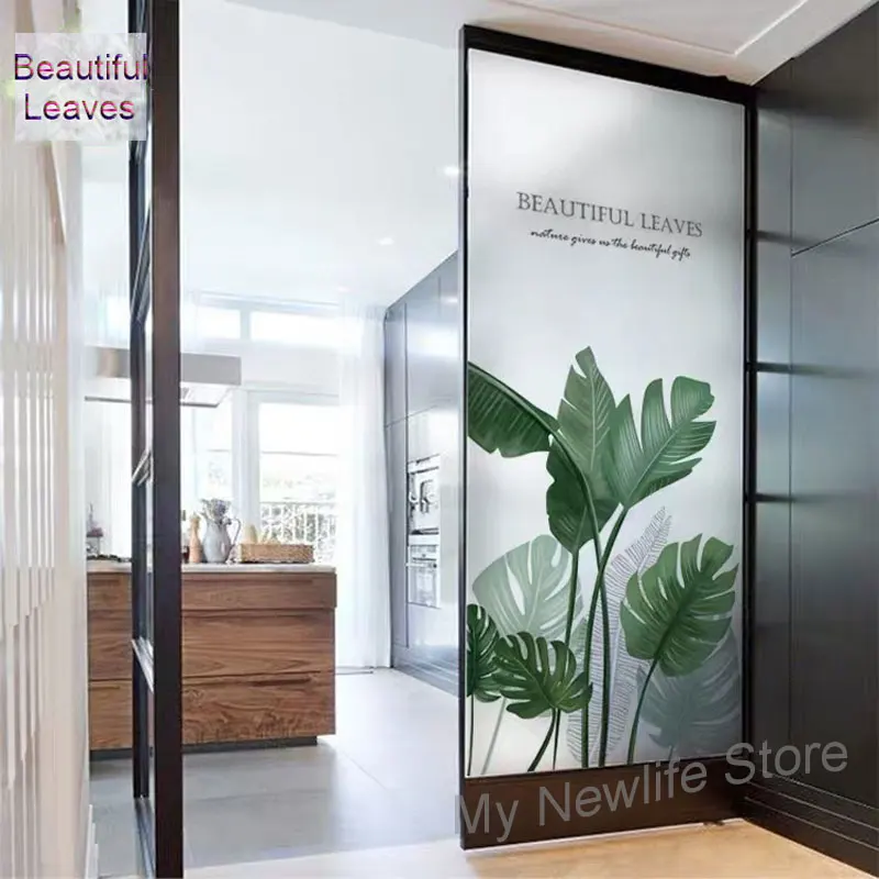 Наклейка на стекло заказного размера витражная с клеем непрозрачная оконная