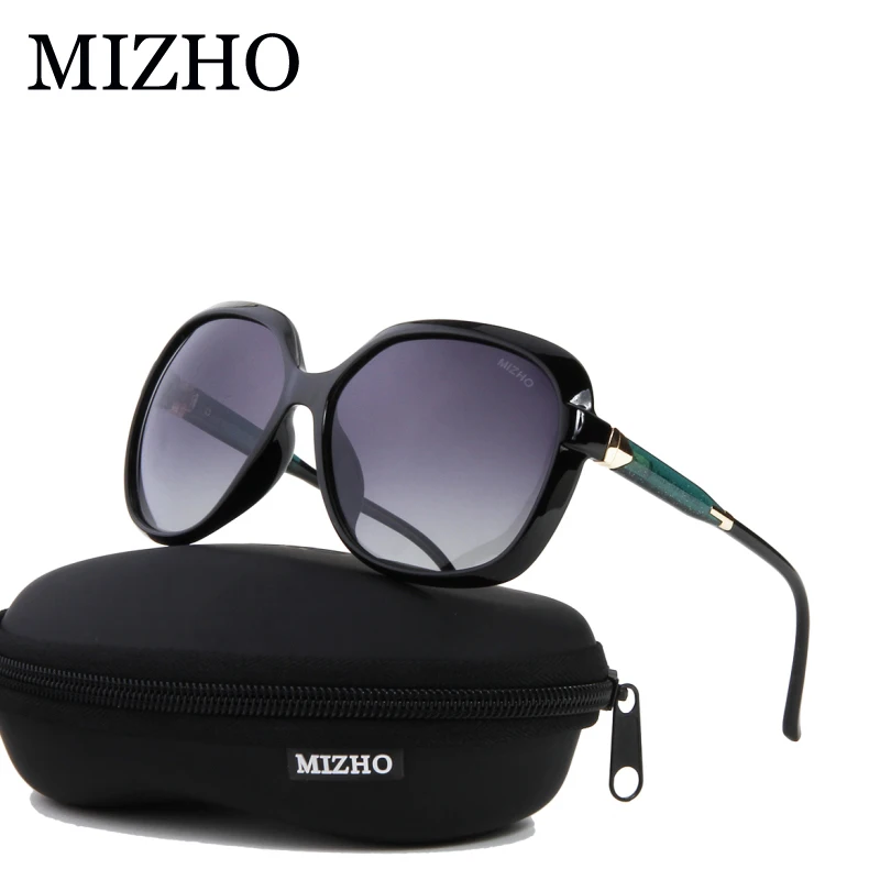 MIZHO TR90 стрейч рамка трендовые Поляризованные, большие солнцезащитные очки для женщин Роскошные винтажные УФ-защита Овальные Солнцезащитные очки Polaroid