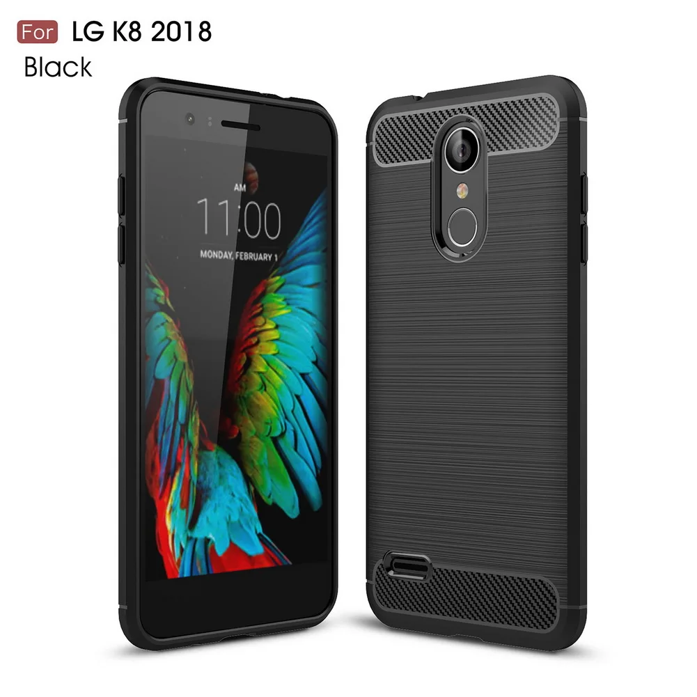 Роскошный Матовый чехол s для LG K8 2018 Ультратонкий Мягкий силиконовый из