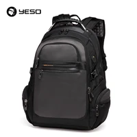 yeso new mens laptop backpacks 2019 business casual back pack for teenager large capacity black computer backpack male mochilas