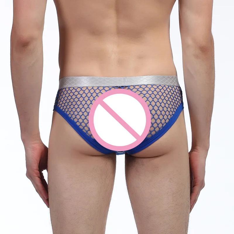 Трусы-джоки AIIOU мужские сетчатые мягкие трусы слипы пикантное нижнее белье для