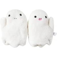 specter white cute anime expression gloves warm anime accessory