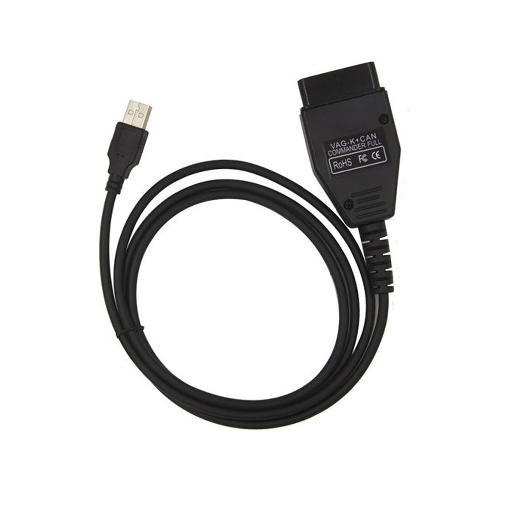 Commander Cable VAG K + CAN 1 4 obd2 диагностический сканер инструмент OBDII COM Кабель для vag Лидер