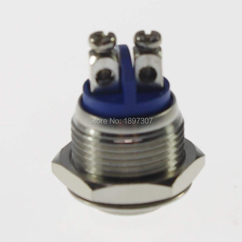 CE 19 мм Высокая плоская головка Мгновенный кнопочный переключатель из