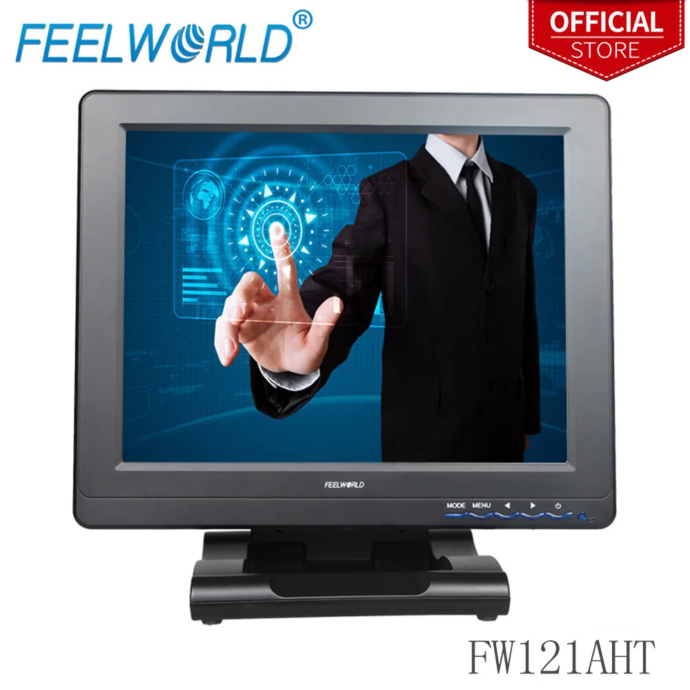 Feelworld FW121AHT 600 дюймов 800x12 1 TFT ЖК дисплей сенсорный мониторы с HDMI VGA DVI AV 12