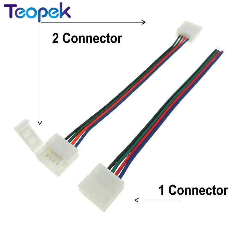 10 шт./лот мм 4pin RGB Разъем провода кабель для водонепроницаемого IP65 Светодиодная