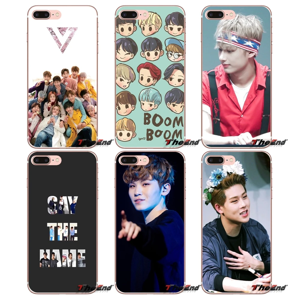 Для samsung Galaxy S2 S3 S4 S5 мини S6 S7 край S8 S9 Plus Note 2 3 4 5 8 Coque Fundas мягкий прозрачный чехол KPOP 17