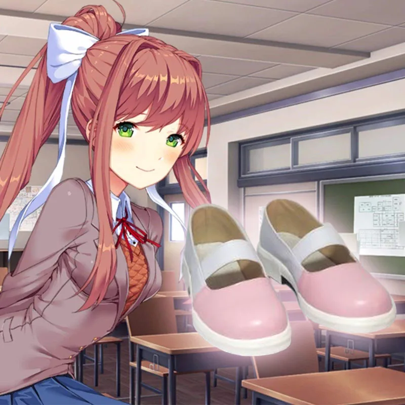 Игра «Doki Literature Club Monika»; костюм для косплея «Sayori Yuri Natsuki»; школьная форма для девочек; женский костюм; обувь «Monika»