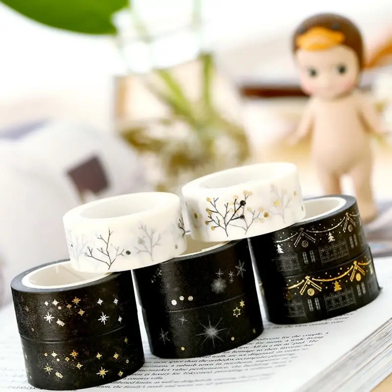 Лента для маскировки лента из золотой фольги|decorative washi tape|washi tapemasking tape |