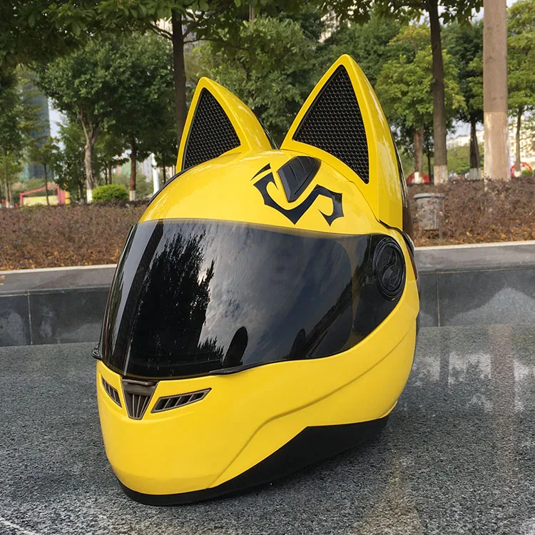 NITRINOS a estrenar llegada de la cara completa moto rcycle casco encantador gato moto casco moto rbike casco moto модульная Casqu