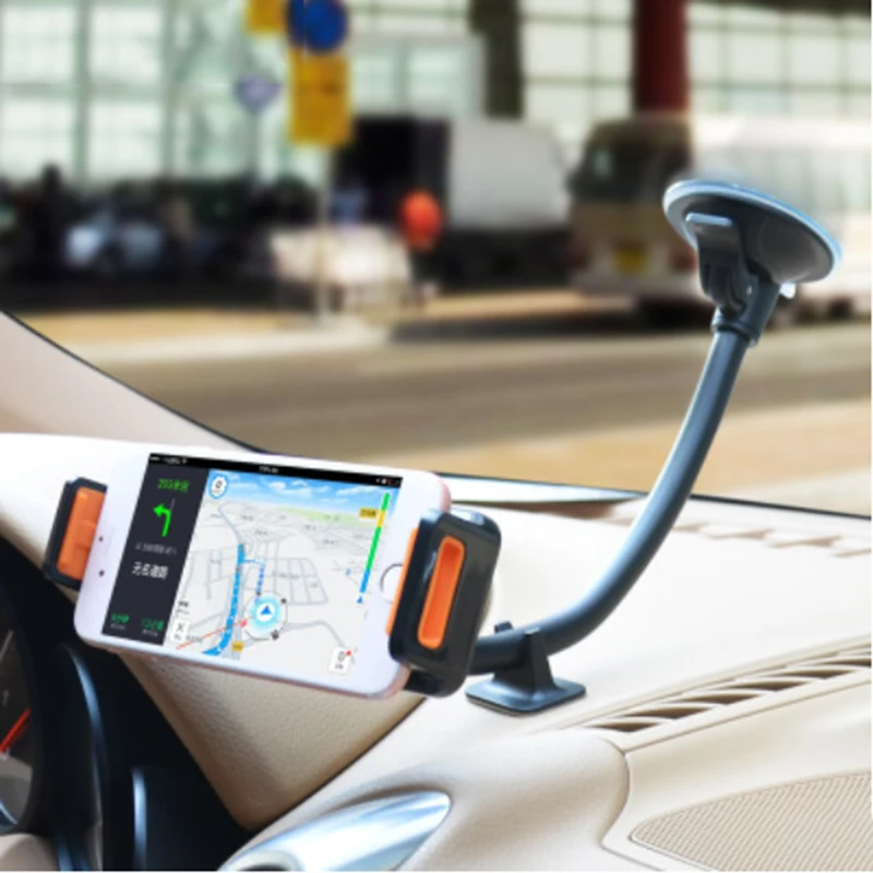 Универсальный автомобильный держатель для смартфона на лобовое стекло с длинным