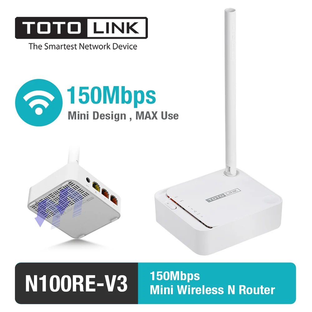 Маршрутизатор TOTOLINK N100RE V3Wireless 150 Мбит/с|wifi repeater|wifi routerrouter wifi router |