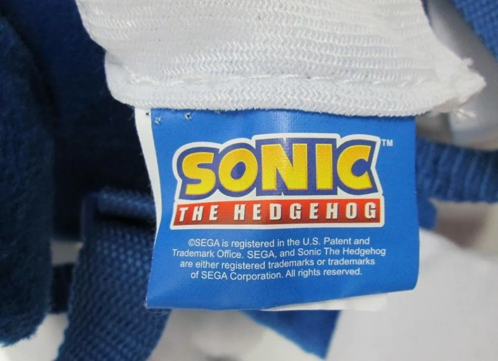 Плюшевый Рюкзак Ежика! Синяя Мягкая кукла Фигурка SEGA 18"