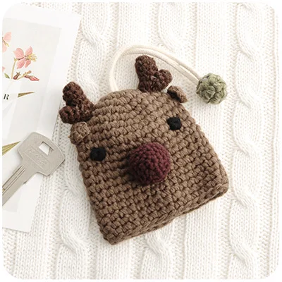 deer Key Wallets Kweco Вейдер, хит, высокое качество, ручная работа, кошелек для ключей, модный, Повседневный, с затягивающимся шнурком, для женщин, мультфильм, брелок для ключей, ключница - Цвет: deer Key Wallets
