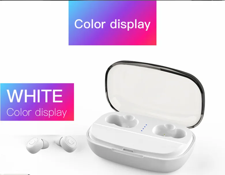 Спортивные TWS беспроводные bluetooth наушники 5 03000 mah зарядный отсек двойное ухо