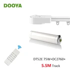 Super Silent система рельсов для штор Dooya, DT52E 75 Вт + 5,5 м или менее трек + DC2760, RF433 пульт дистанционного управления, автоматическое управление шторами