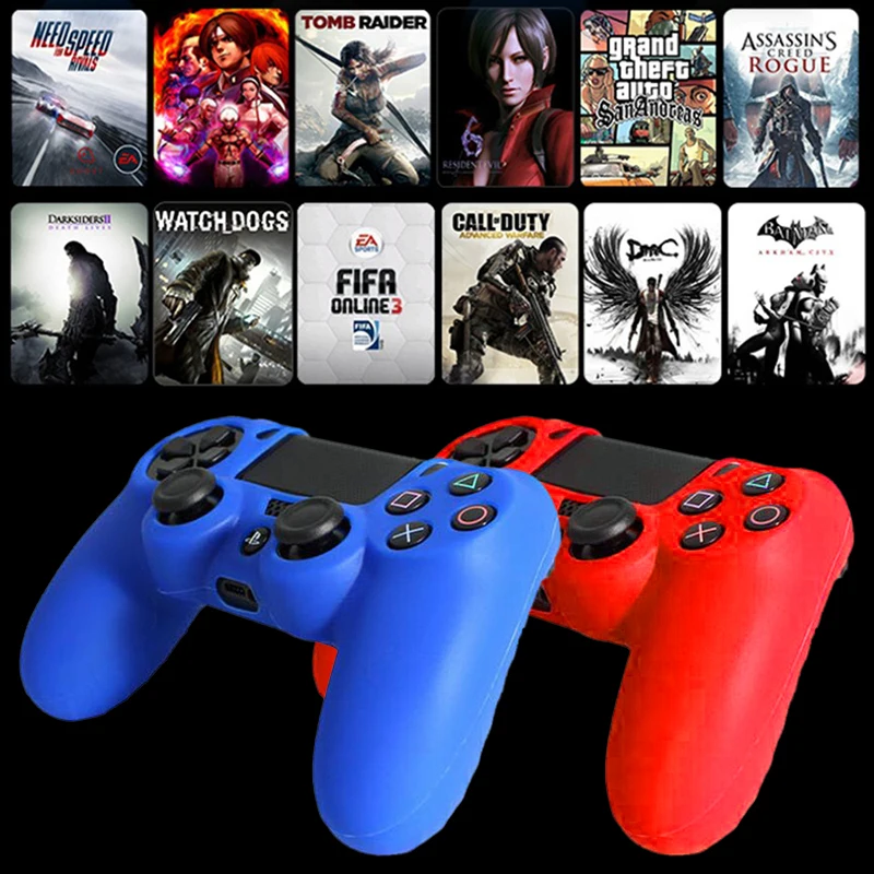 Нескользящий Силиконовый чехол для контроллера Sony PlayStation Dualshock 4 PS4 DS4 Pro Slim