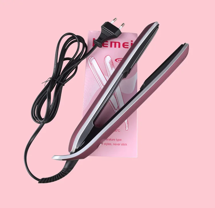 KEMEI KM-2203 3в1 Профессиональный Выпрямитель для волос плоский турмалин керамический нагрев производительность выпрямитель для волос Инструменты для укладки