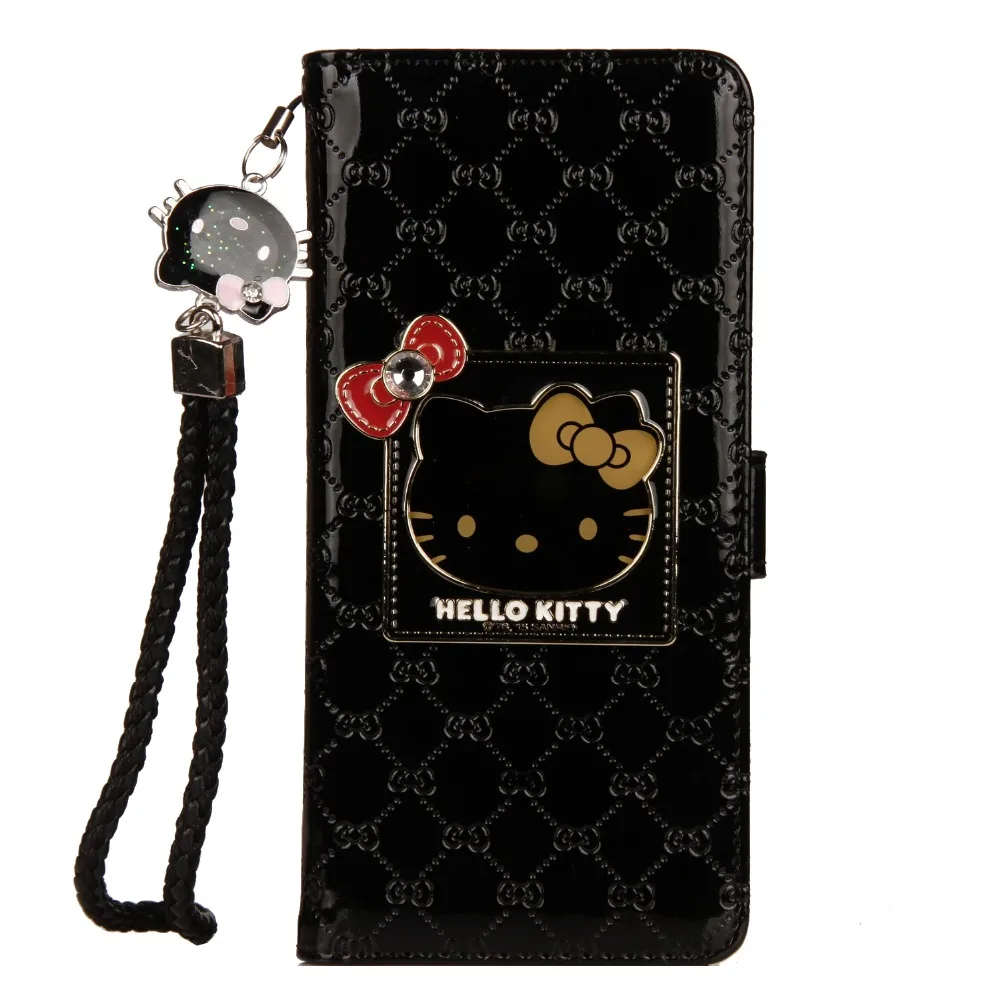 Модный Стильный чехол для samsung S8 S9 S10 Lite Plus, Роскошный кошелек hello kitty, магнитный чехол-книжка из искусственной кожи, чехол для мобильного телефона