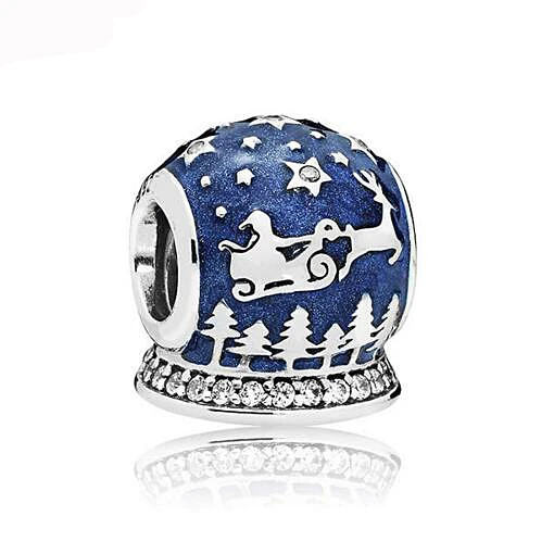 Хрустальный цветок Санта Клаус птица звезда сердце любовь Микки Бусины Подходят