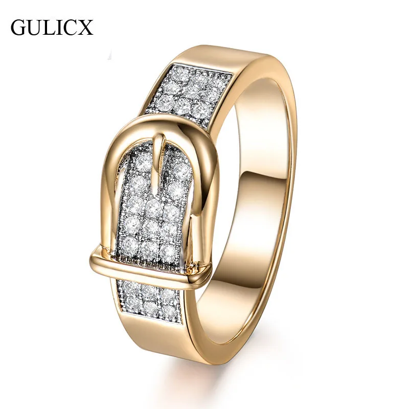 Женские кольца GULICX блестящий пояс с кубическим цирконием подарок на день
