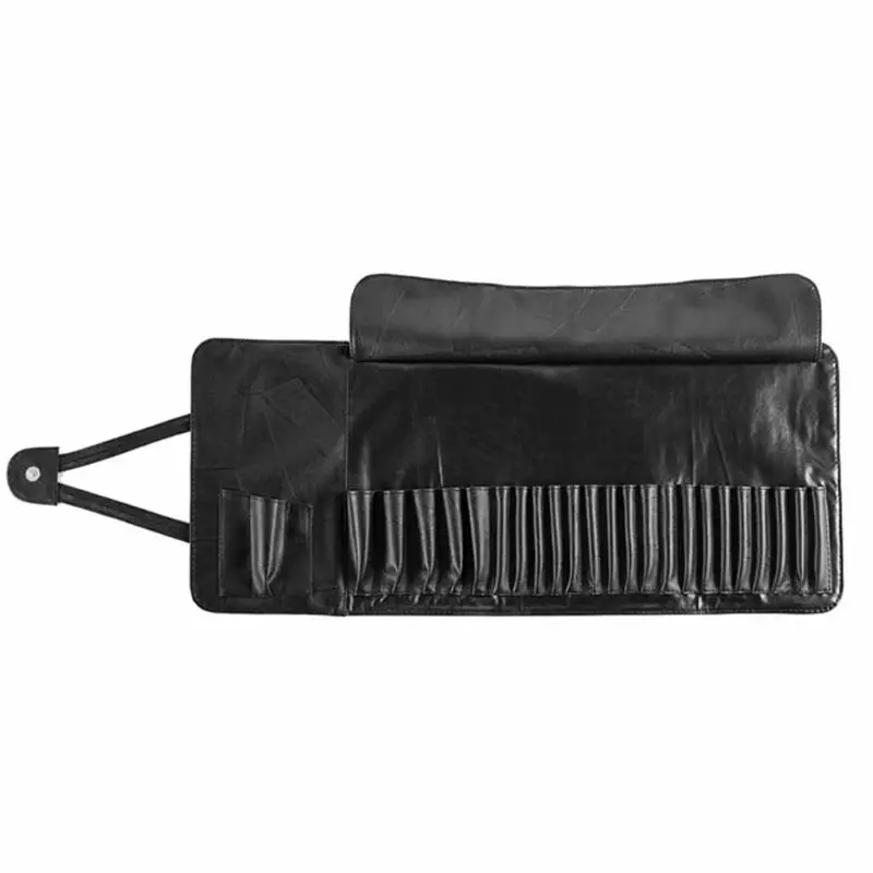 

Professional 12/24 Slot Makeup Brush Holder Cosmetic Organizer Rolling Bag Case Container Pouch Bags