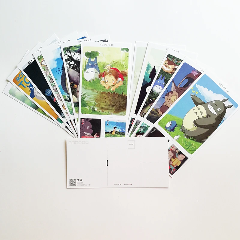 30 шт./компл. мультфильм Хаяо Миядзаки Totoro открытки с китайской мини правдой или Dare