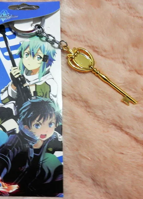 Аниме меч искусство онлайн САО киригая Kazuto Kirito Yuki Asuna брелок для косплея черное