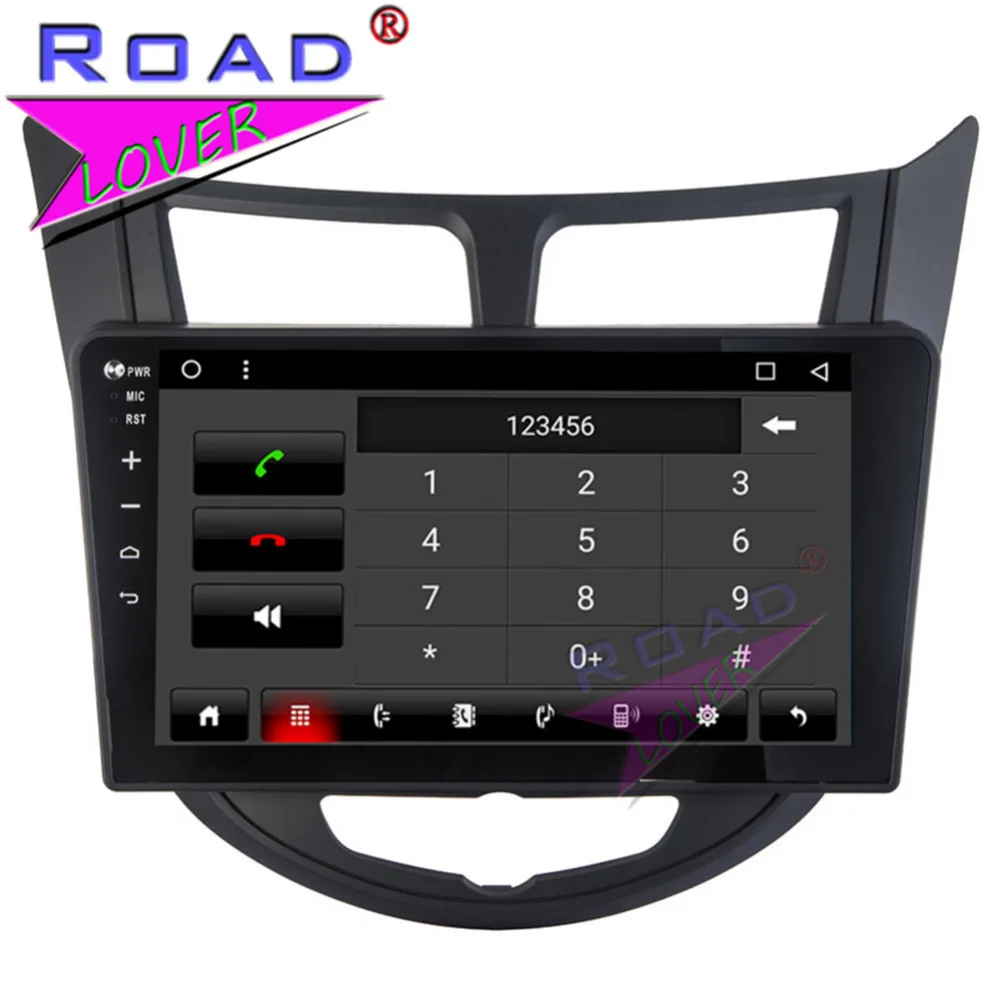 Roadlover Android 8 1 автомобильный ПК Мультимедийный радио плеер для Hyundai Verna 2010-2016 Стерео