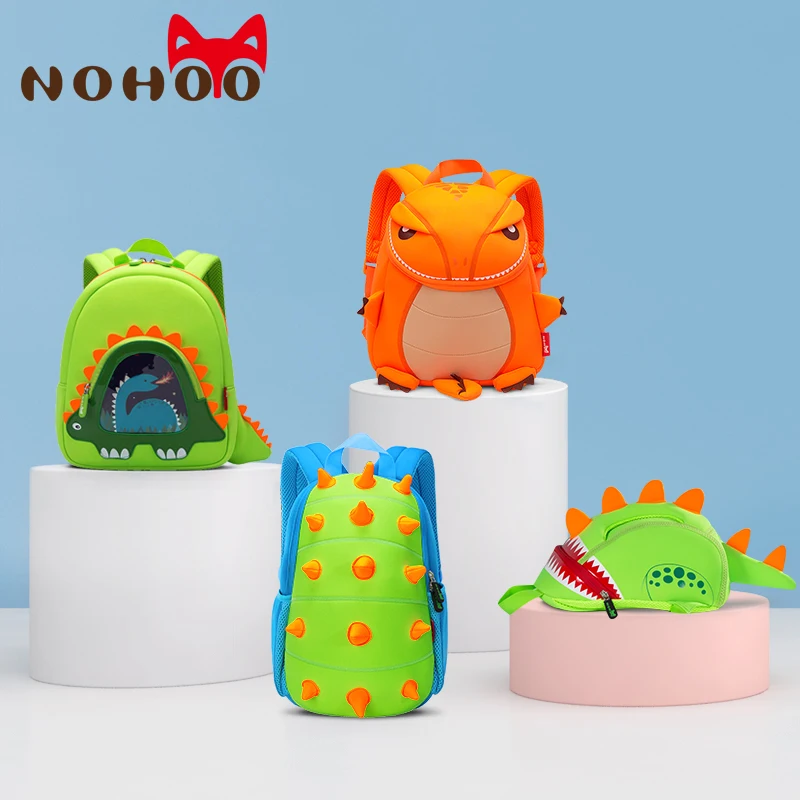 Детский рюкзак динозавр NOHOO ранец сумка для игрушек в виде объемной мультяшной