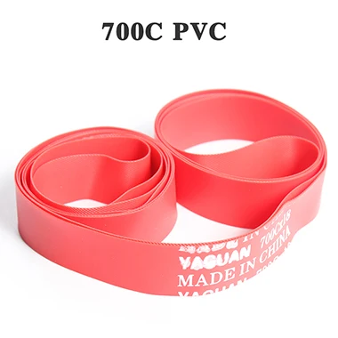 700c pvc 2 шт MTB дорожный велосипед шины шинный вкладыш полоса трубки протектор 18 мм широкий анти-прокол обод ленты велосипедные аксессуары - Цвет: 700c pvc