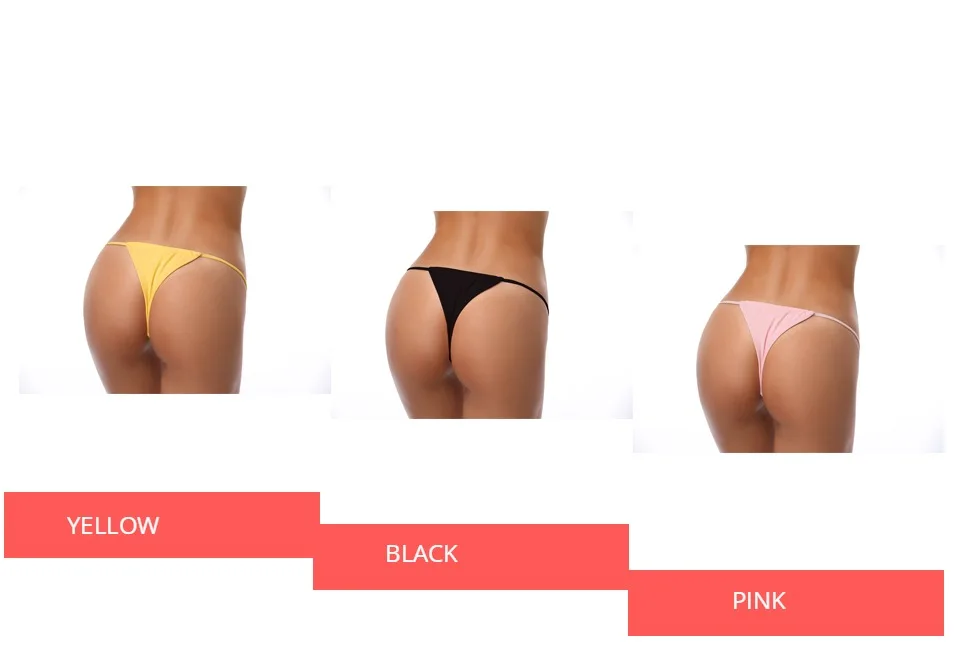 SHEKINI женский Купальник Низ низкая посадка Cheeky String Thong Бикини Низ