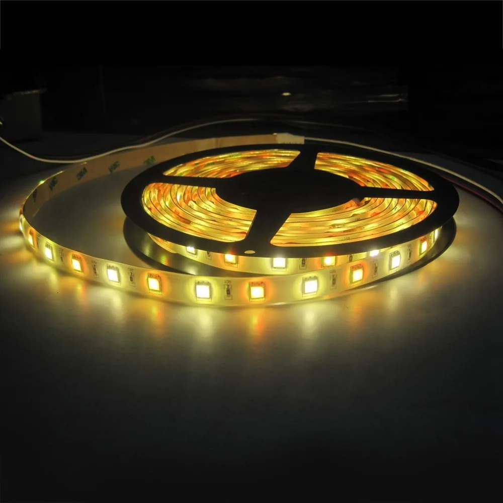 RGBW Светодиодные ленты 300 светодиодный s 16.4ft/5 м DC 24 V 72 W фары для SMD5050 супер Яркость