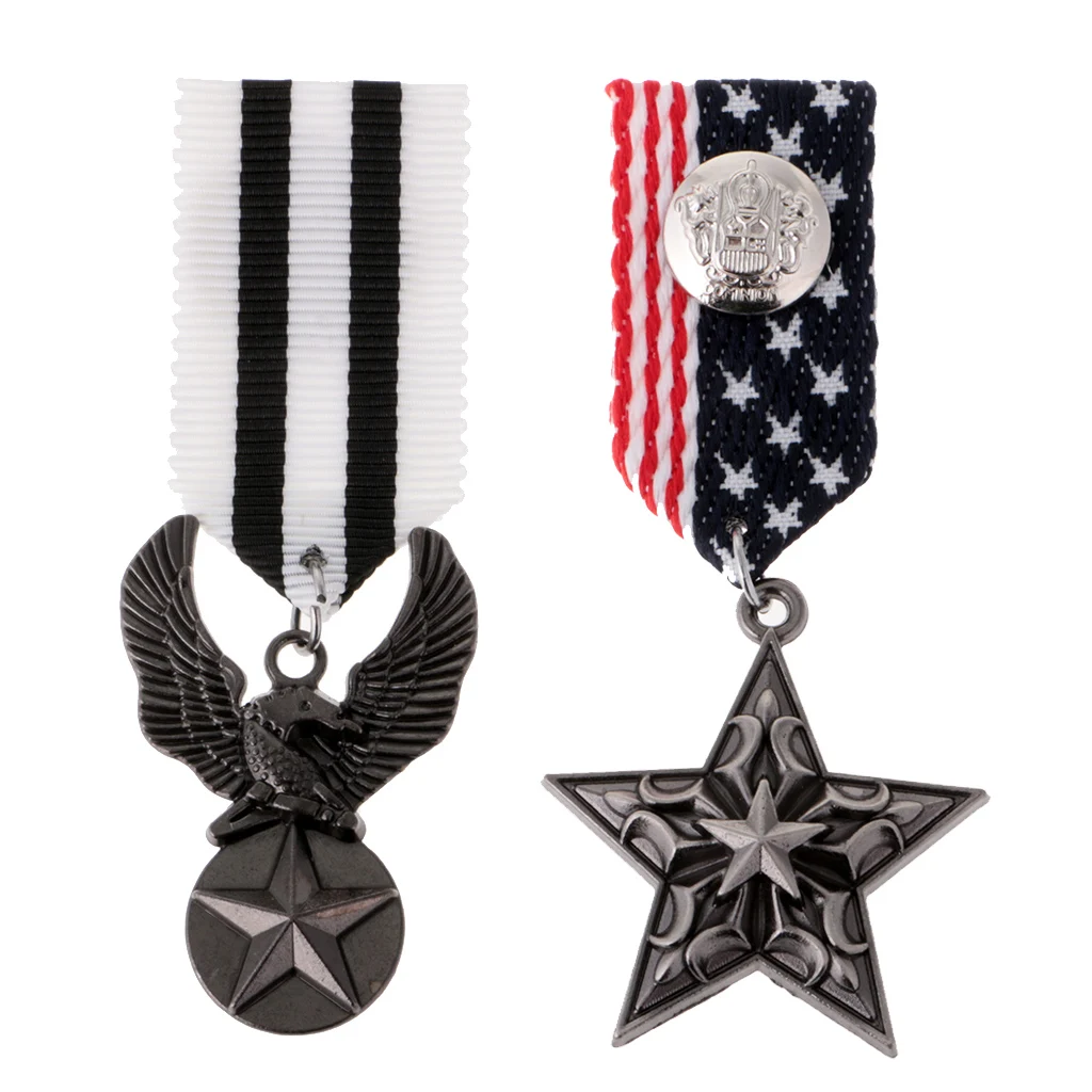 2 шт. модный костюм американского британского морского флота брошь в виде медали