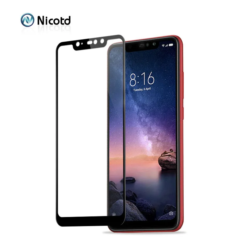 Закаленное стекло Nicotd для Redmi Note 6 Pro защитная пленка на полный экран Xiaomi 6A 6pro 4X 4pro