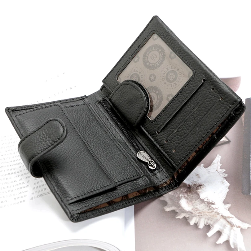 100% кошелек из натуральной кожи многофункциональные кошельки для мужчин с
