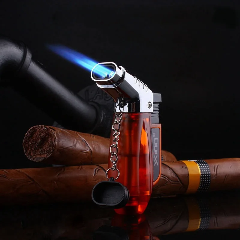 Турбо-зажигалка с двойной трубкой, зажигалка с видимым газовым .