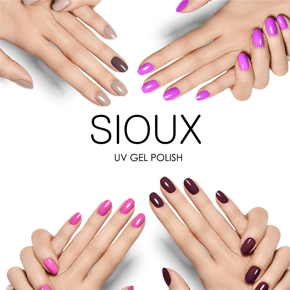 2017 SIOUX 8 мл Гель-лак для ногтей профессиональный УФ-Гель-лак Лаки праймер матовый