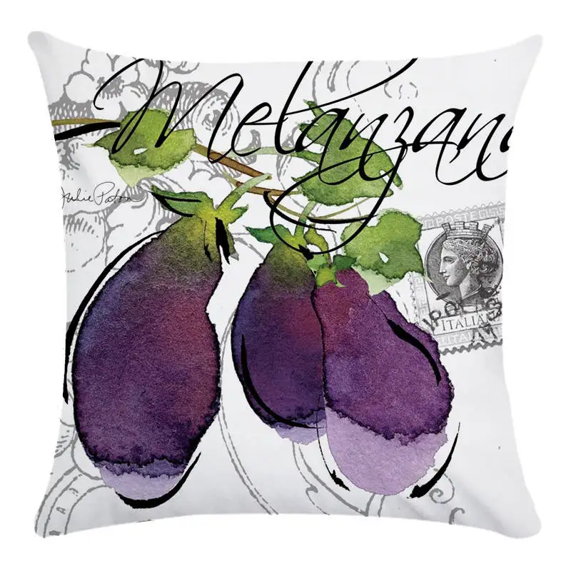 Винтажный фруктовый виноград и томоты дизайн полиэстер/хлопок наволочка диван