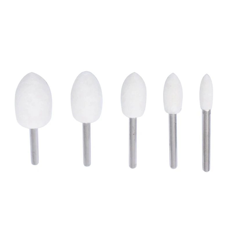 20Pcs Wool Felt Mounted Mandrel Polishing Buffing Wheels Grinding Bits Grinder Head Polish Watch Jewelry Rotary Tool Accessories |