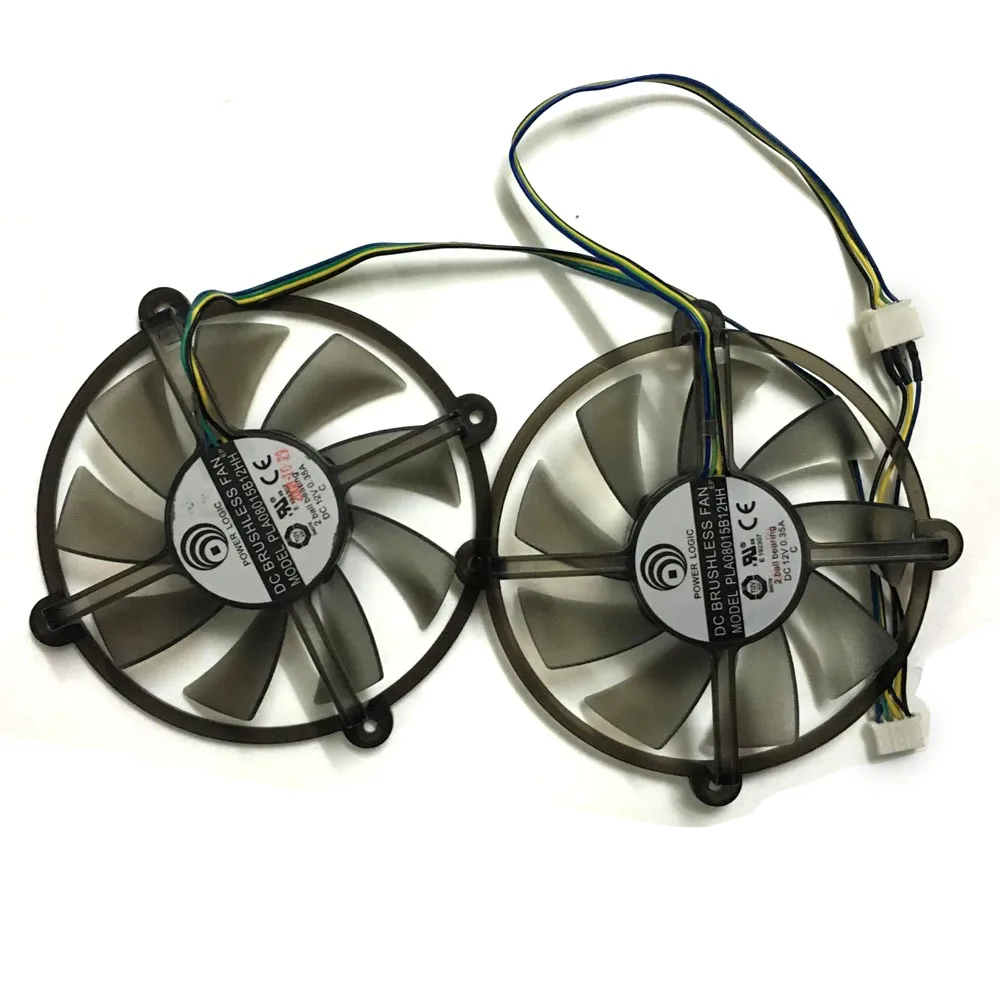 2 шт./лот PLA08015B12HH 12V 0.35A 85 мм DC Бесщеточный Охлаждающий вентилятор Два