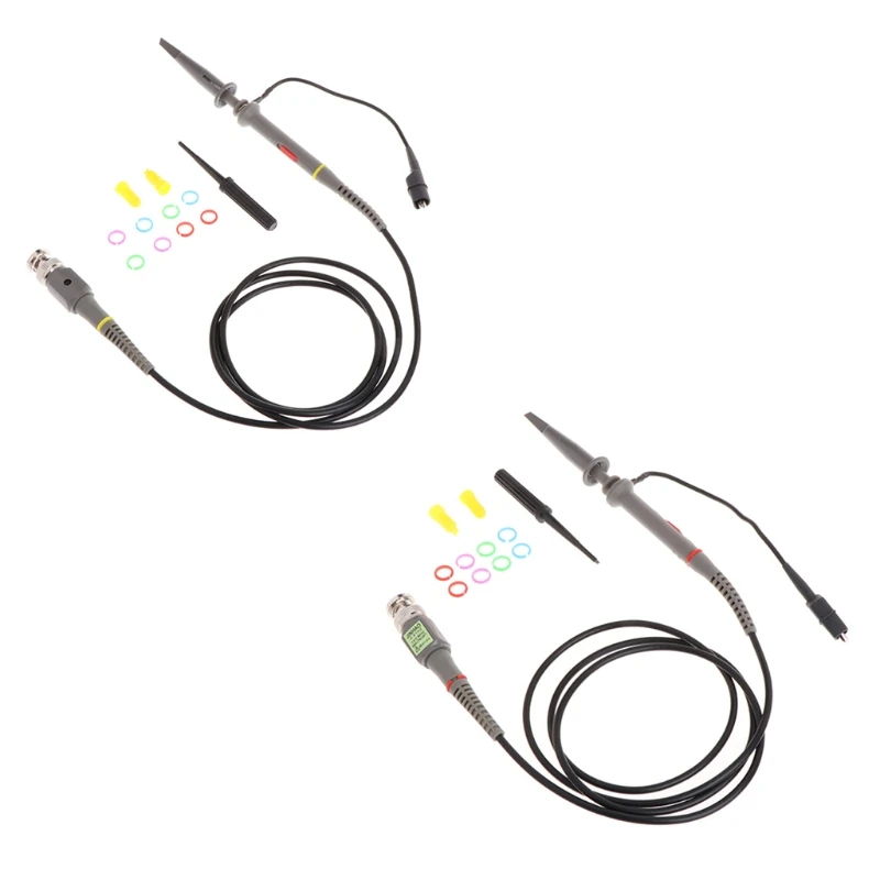 1X 10X P6100 100MHz High Precision Oscilloscope Probe Alligator Test Clip with Adjustable Attenuation Rate | Инструменты