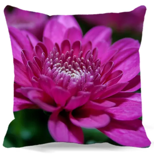 Цветущий красивый розовый фиолетовый лотос квадратный чехол для подушки хлопок