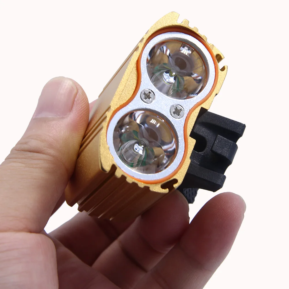 Водонепроницаемый Головной фонарь для велосипеда Walkfire 5000 люмен 2x T6 - купить по