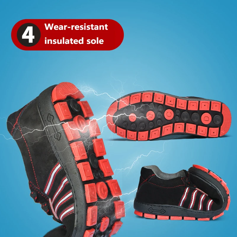 Outdoor 6KV Insulation Shoes Electrician Safety Shoes Breathable Lightweight Men's Boots Non-slip Wear-resistant Work Shoes