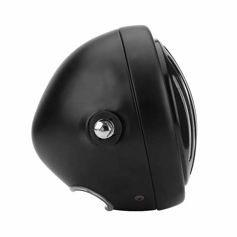 

6.3 Inch Vintage Motorcycle Headlight Headlamp Grill Style Universal for Cafe Racer(Black)