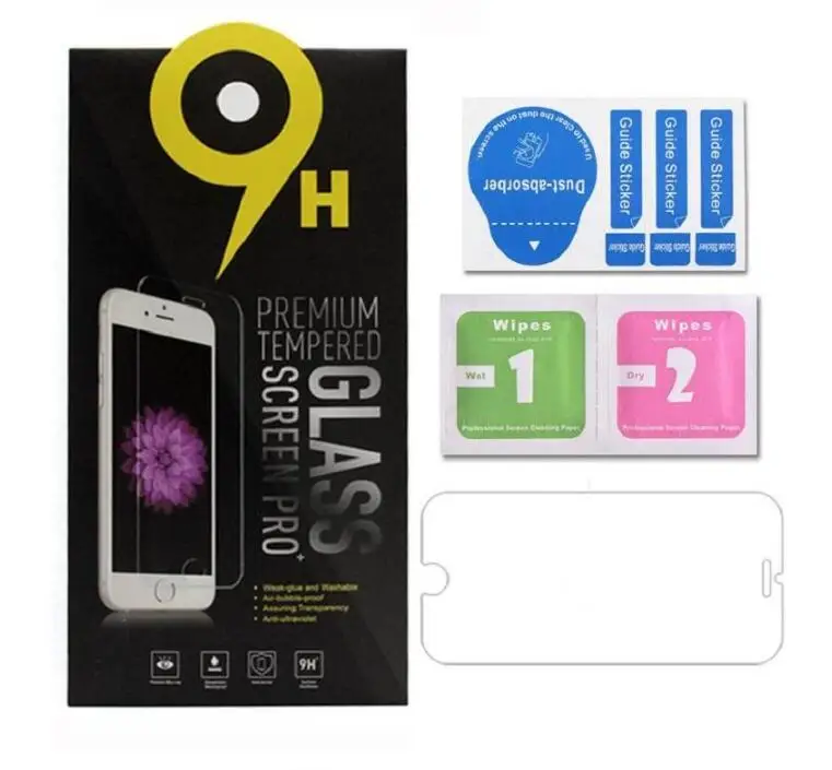 200 шт./лот защитное закаленное стекло для iphone 6 7 5 s se 6s 8 plus XS max XR x защита экрана в