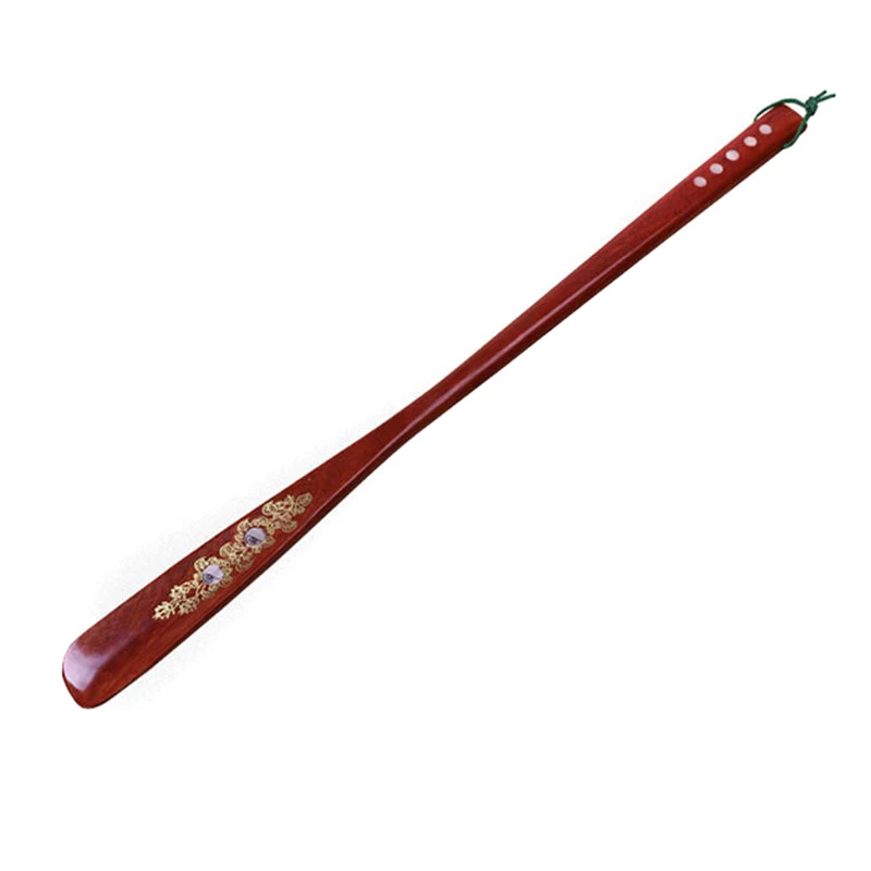 Red 1 шт. Профессиональный Гибкий рожок для обуви с длинной ручкой 55 см/21,5 дюйма деревянный рожок для обуви простая Удобная палочка для обуви - Цвет: Red