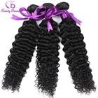 Натуральные волнистые волосы Remy, 3 пучка, 100% натуральные, для наращивания, 8-30 дюймов